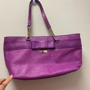 Plum Purple Kate Spade Handbag w/ Gold detailing